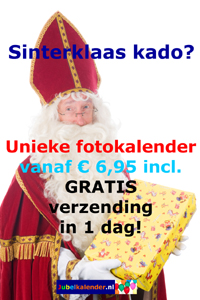 Sinterklaascadeau tip - verjaardagskalender maken met eigen foto's